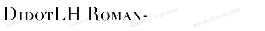 DidotLH Roman字体转换